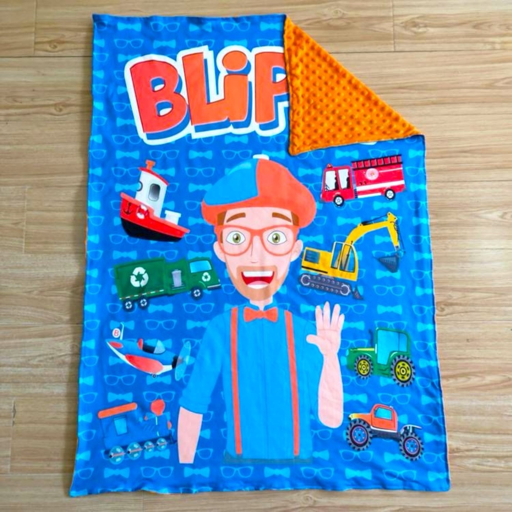 NEW BLIPPI Inspired Minky / Milk Silk Blanket